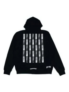 Ultra-Light Zip Foti Jarvis Block Black Hoodie