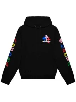 Multi Color Floral Cross Hoodie