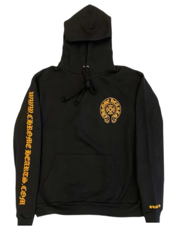 Horseshoe Logo Yellow Zip-up Hoodie