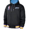 Los Angeles Lakers  Courtside Hooded Black/Blue Jacket