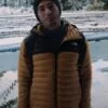 Love Hard 2021 Darren Barnet Mustard Puffer Jacket