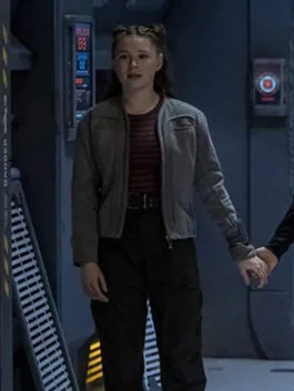 Lost In Space Mina Sundwall Grey Jacket