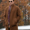 Knives Out Chris Evans Brown Coat