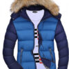 Men's Hooded Puffer Jackets Wool Collar