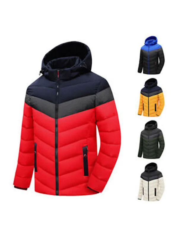 Hoodie Bubble Puffer Jackets For Men - Image 4