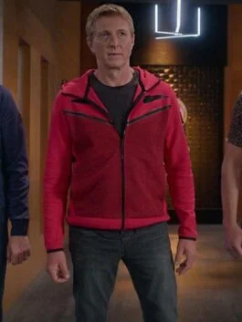 Cobra Kai S05 Johnny Lawrence Red Hoodie