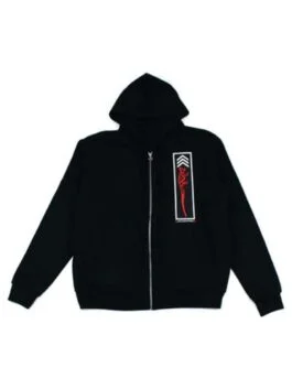 Ultra-Light Zip Foti Jarvis Block Black Hoodie