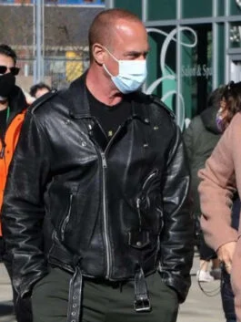 Elliot Stabler Law and Order Organized Crime Black Leather Jacket