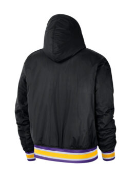 Los Angeles Lakers  Courtside Hooded Black/Blue Jacket