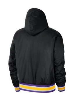 Los Angeles Lakers  Courtside Hooded Black/Blue Jacket