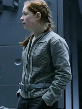 Lost In Space Mina Sundwall Grey Jacket