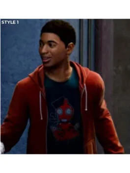 Alternative view of Spider Verse Miles Morales Hoodie