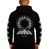 Floral Certified Chrome Black Hoodie (Back)
