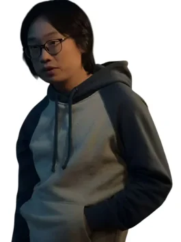 Love Hard Josh Lin Grey Hoodie