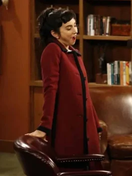 Last Man Standing Molly Ephraim Maroon Coat
