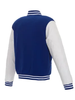 Los Angeles Dodgers RoyalWhite Jacket back