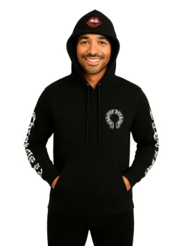 Navy Blue Chomper Horseshoe Hoodie