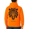 Unisex Style Orange Vine Dagger Hoodie (Back)