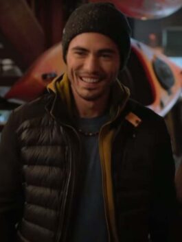 Love Hard 2021 Darren Barnet Black Down Jacket