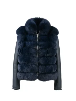 fox-fur-with-leather-sleeves-jacket-for-women