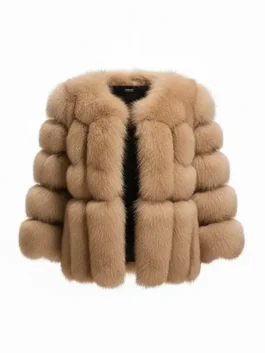 women-premium-real-fox-fur-bubble-jacket