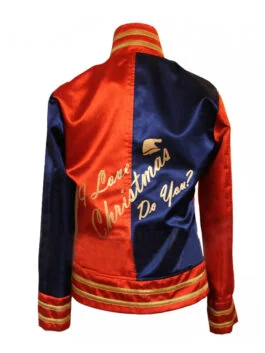 Women Red and Blue Christmas Jacket