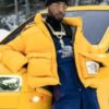 Rapper Puffer Yellow key glock Jacket