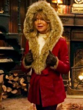 The Christmas Chronicles Goldie Hawn Shearling Coat