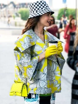 Emily in Paris S02 Lily Collins Printed Jacket