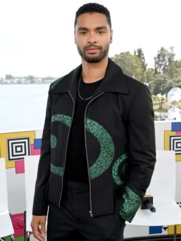 Regé-Jean Page Printed Black Jacket