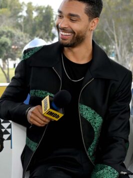 Regé-Jean Page Printed Black Jacket