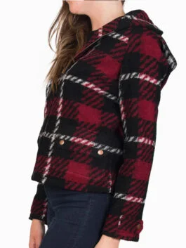 Pumpkin Picking Copper Plaid Jacket