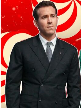 Spirited Ryan Reynolds Black Blazer