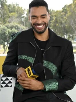 Regé-Jean Page Printed Black Jacket
