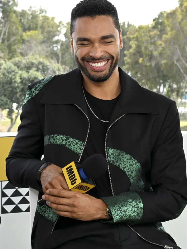 Regé-Jean Page Printed Black Jacket