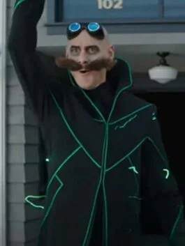 Alternative view of Sonic the Hedgehog 2 Jim Carrey Coat
