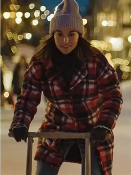 Home For Christmas Ida Elise Broch Checkered Coat