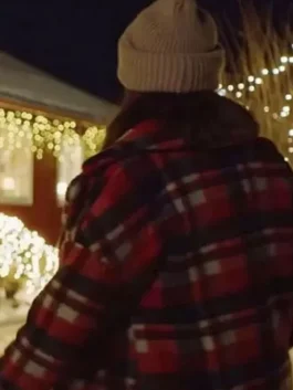 Home For Christmas Ida Elise Broch Checkered Coat back