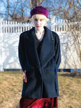 Jules Miller Navy Blue Peacoat (front)