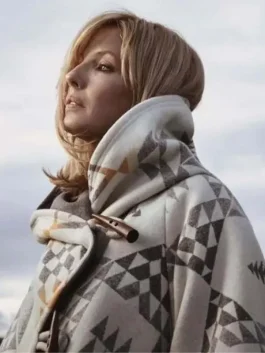 yellowstone-beth-dutton-white-poncho-coat