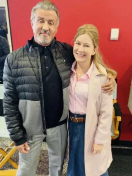 Sylvester Stallone Tulsa King Black Puffer Jacket