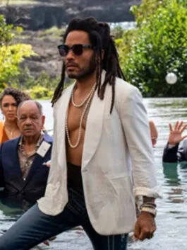 Shotgun Wedding 2023 Lenny Kravitz White Blazer
