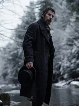 The Pale Blue Eye 2022 Christian Bale Black Coat