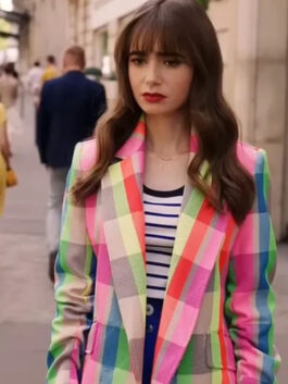 Emily Cooper Emily In Paris S03 Multi-Color Coat