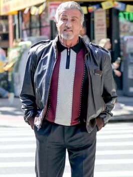 Tulsa King Sylvester Stallone Black Jacket