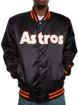 Astros Starter Black Varsity Jacket