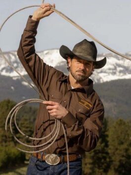 Yellowstone S05 Dutton Ranch Brown Shirt