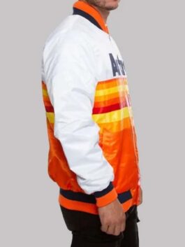 Houston Astros White and Orange Star Jacket