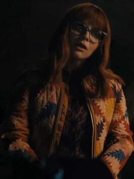 Wednesday 2022 Christina Ricci Quilted Jacket