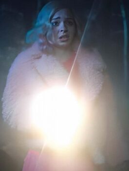 Wednesday 2022 Emma Myers Shearling Jacket